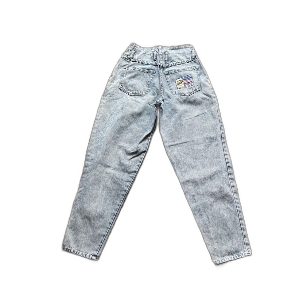VINTAGE BUGLE BOY SPECIAL FORCES H390-B HIGH WAISTED MOM ACID WASH JEANS SZ 5